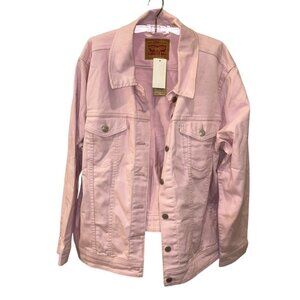 Levi Strauss & Co duty pink cotton classic jean denim jacket 3X